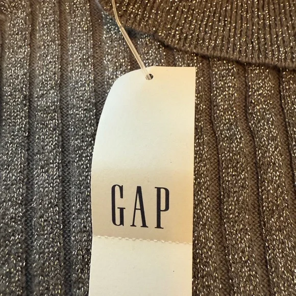 Sparkle Gray GAP Ribbed Turtleneck Sweater - Picture 4 of 5